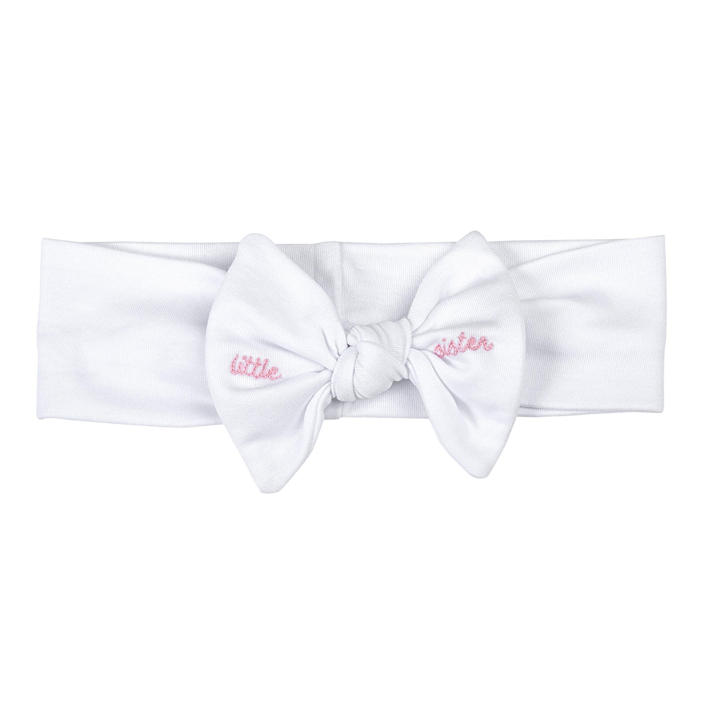 Magnolia Baby Little Sister Embroidered Headband