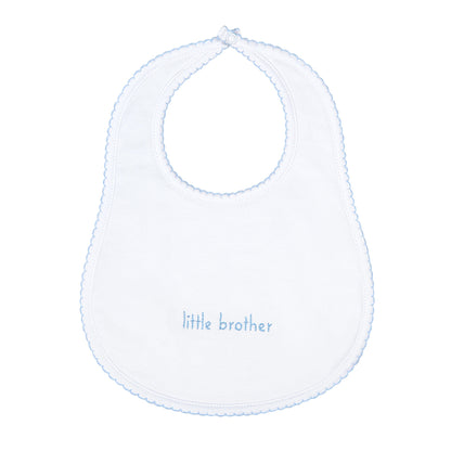 Magnolia Baby Little Brother Embroidered Bib