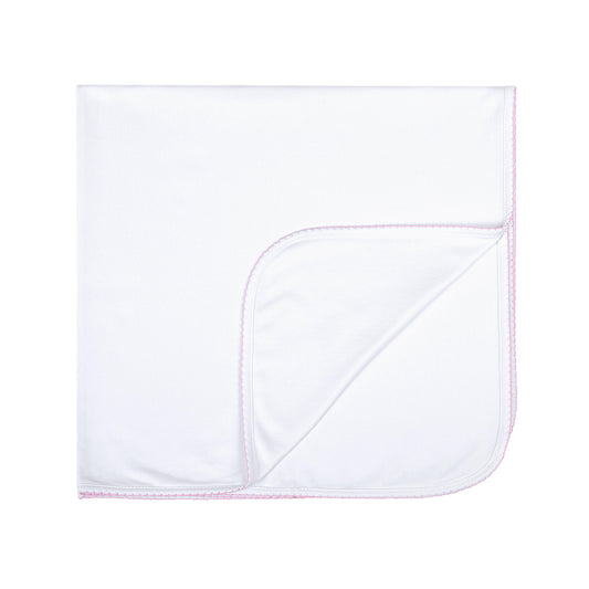 Magnolia Baby Little Sister Embroidered Receiving Blanket