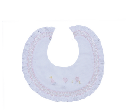 Baby Sen Smocked Celebration Birthday Bib - Color Options