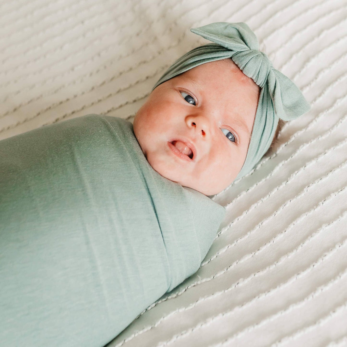 Copper Pearl - Knit Swaddle Blanket - Briar