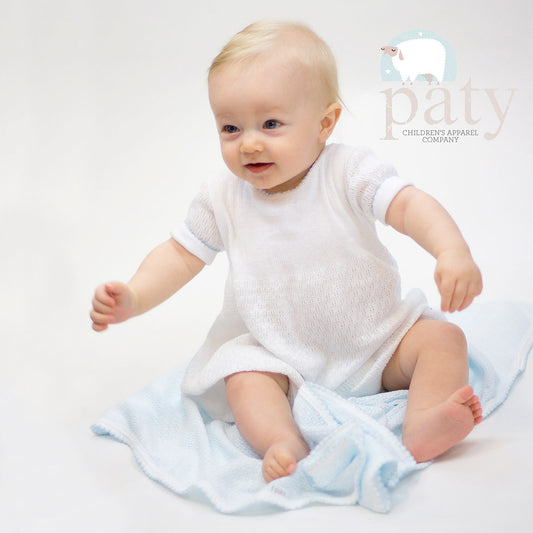 Paty Inc Bubble w/Blue Trim Preemie