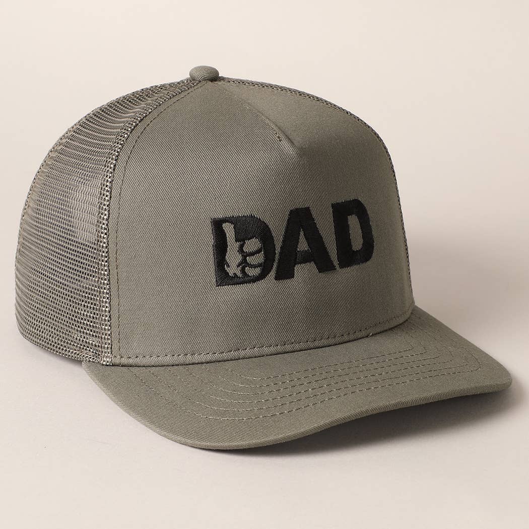 Fashion City - Thumbs Up Dad Father's Day Gift Mesh Back Embroidered Cap