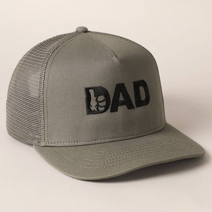 Fashion City - Thumbs Up Dad Father's Day Gift Mesh Back Embroidered Cap