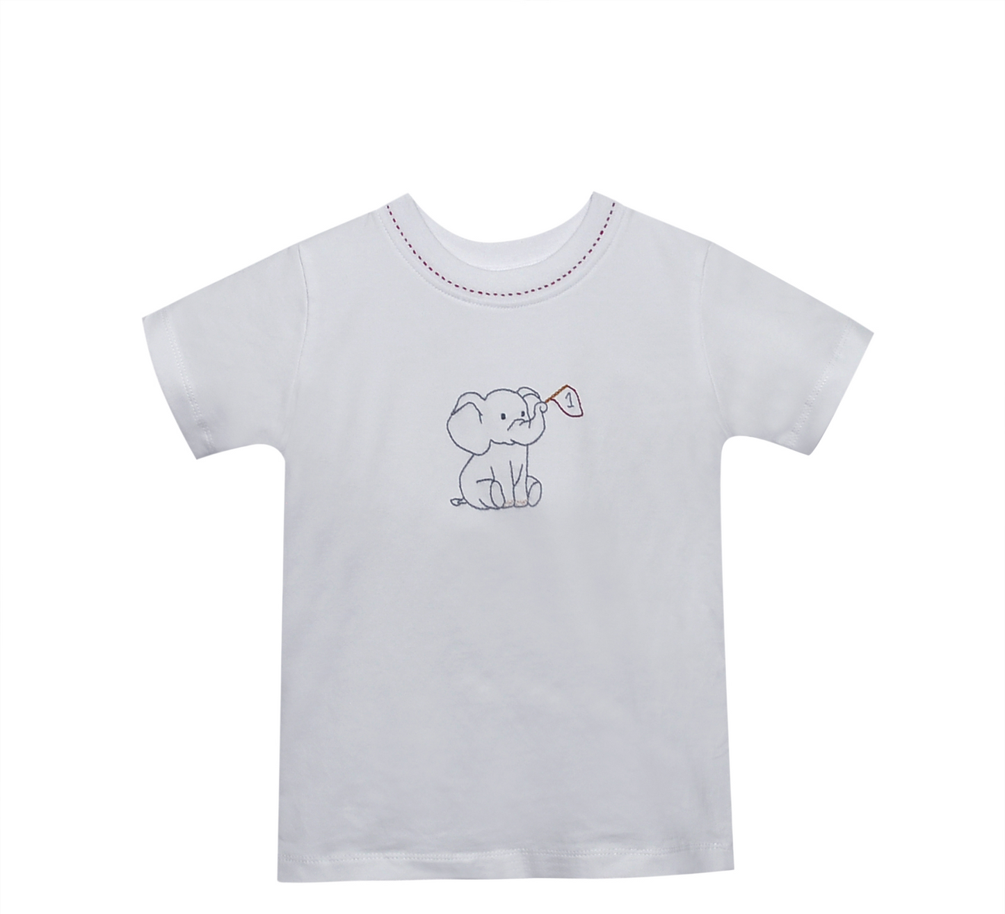 Southern Saturday Elephant w/ Flag Crimson/Grey T-shirt
