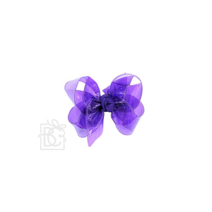 Beyond Creations, LLC - WATERPROOF BOWS ON ALLIGATOR CLIP 4.5"