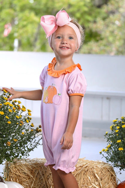 Trotter Street Girls Pumpkin Patch Romper