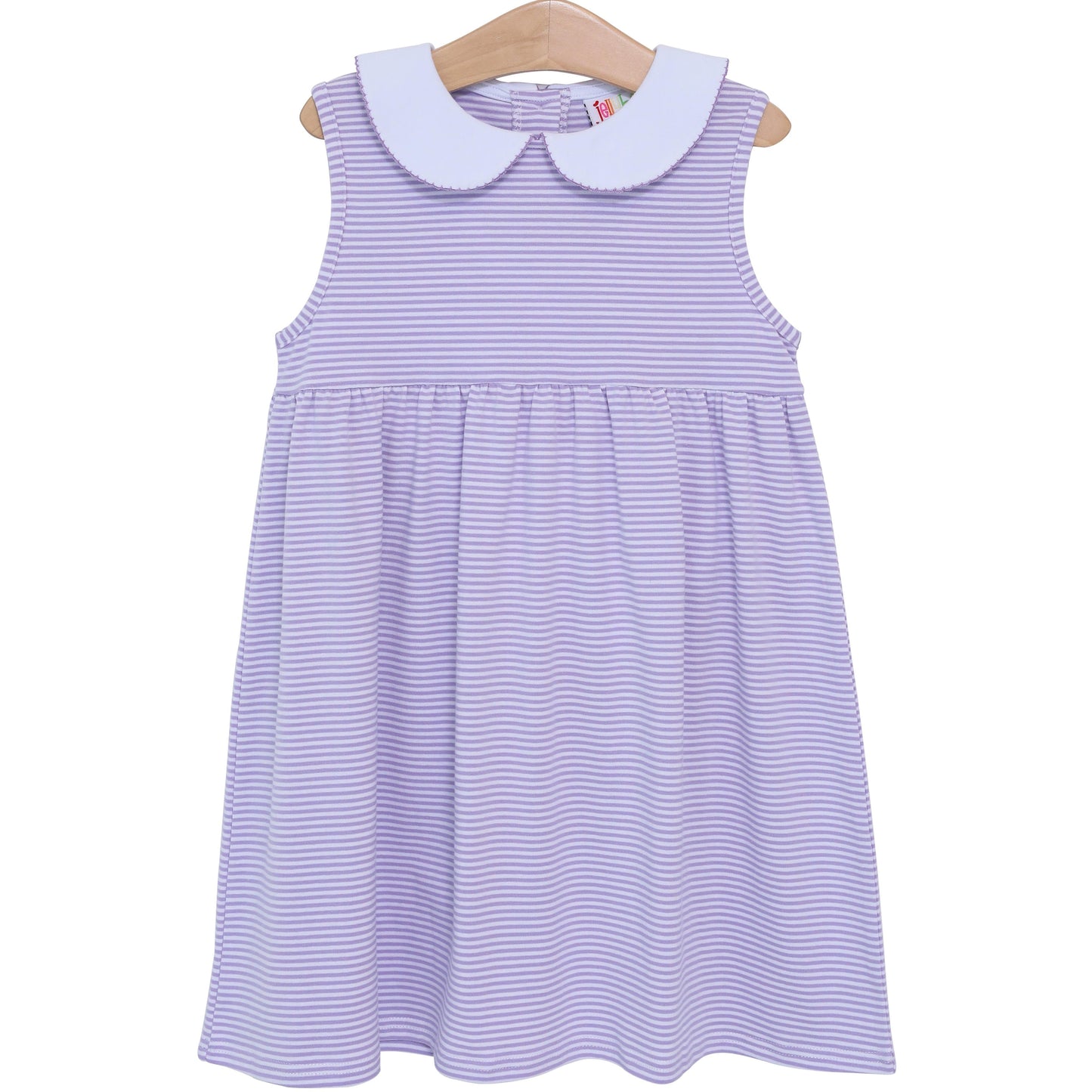 Smock Candy Charlotte Sleeveless Dress - Lavender Stripe