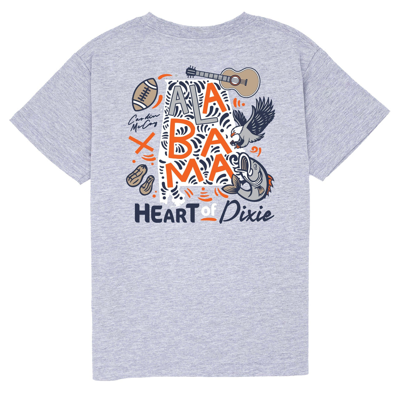 Cardin McCoy Kids' Heart of Dixie Orange Short Sleeve Pocket
