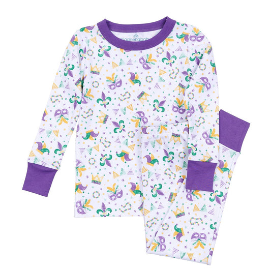 Magnolia Baby - Mardi Gras Munchkins Long Pajamas