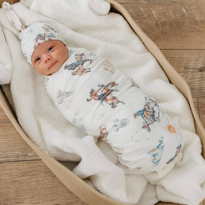 Copper Pearl - Knit Swaddle Blanket - Boone