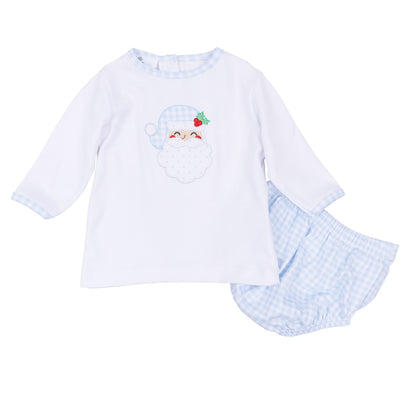 Magnolia Baby Sweet St. Nick Diaper Cover Set - Light Blue