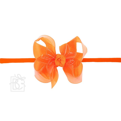 Beyond Creations, LLC - 4.5" WATERPROOF BOW W/ PANTYHOSE HEADBAND