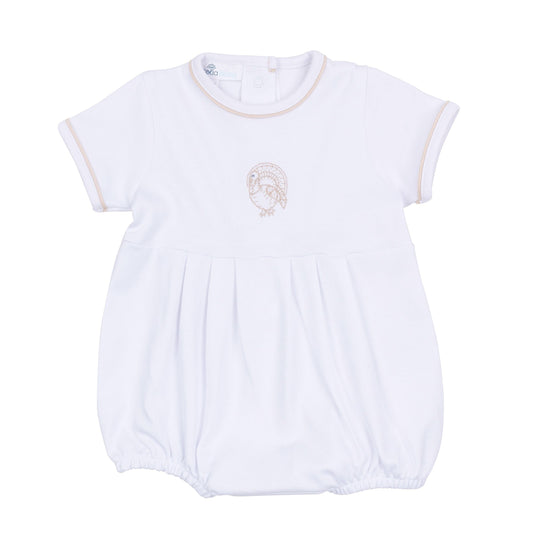 Magnolia Baby Harvest Blessings Short Sleeve Bubble - Ivory