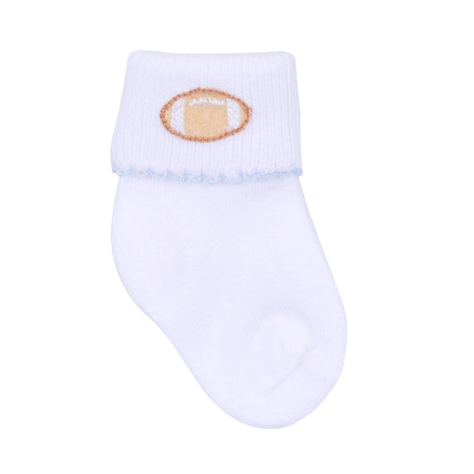 Magnolia Baby Touchdown Cutie Socks Blue