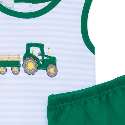 Magnolia Baby Little Farmer Applique Diaper Set