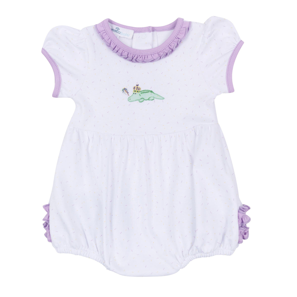 Magnolia Baby Bayou Pals Ruffle Bubble - Lilac