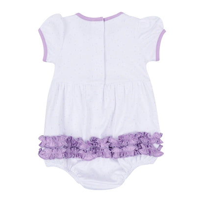 Magnolia Baby Bayou Pals Ruffle Bubble - Lilac
