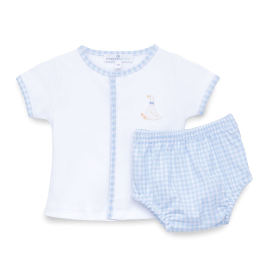 Magnolia Baby Diaper Cover Set - Light Blue
