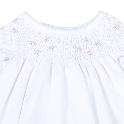 Charlotte's Classics Bishop Flutter Sleeve Bubble - Sky Blue