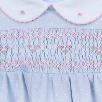 Magnolia Baby Pipers Classics Smocked Gathered Gown