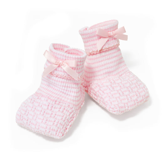 Paty Knit Solid Color Booties- Color Options