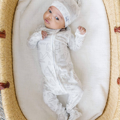 Copper Pearl - Zip-Up Footie Pajama - Gage