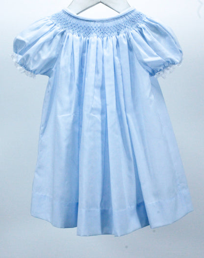 Baby Blessings Clothing - Blue Geometric Flowers Sophia Dress Classic