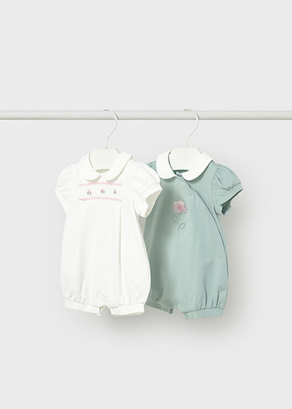 Mayoral Girls Romper - White