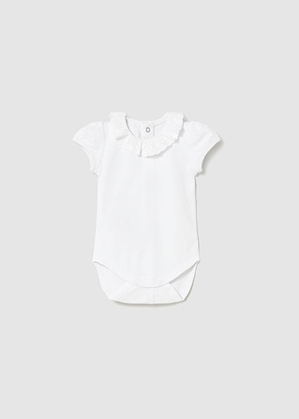 Mayoral Girl Ruffles Bodysuit White