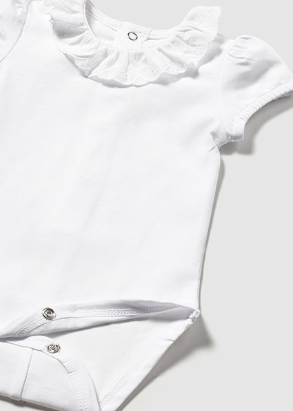 Mayoral Girl Ruffles Bodysuit White