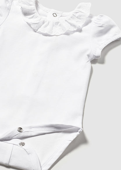 Mayoral Girl Ruffles Bodysuit White
