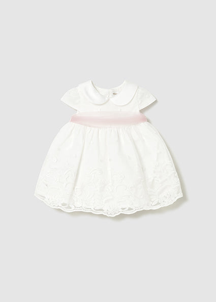 Mayoral Dress with Bloomers Cream