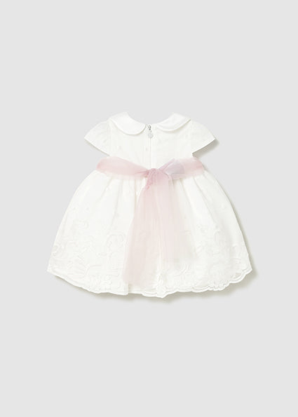 Mayoral Dress with Bloomers Cream