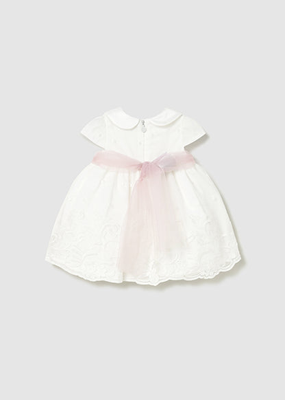 Mayoral Dress with Bloomers Cream