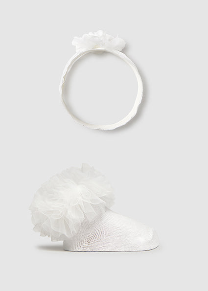 Mayoral Headpiece and Sock Set