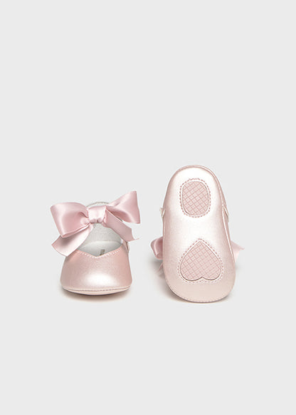 Mayoral Girl Bow Mary Jane Shoes - Tulip