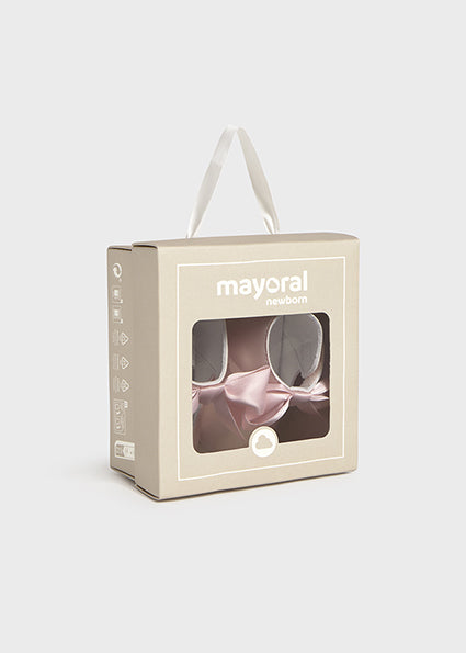 Mayoral Girl Bow Mary Jane Shoes - Tulip