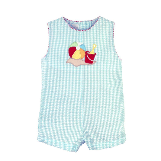 Petit Ami Sunsuit with Beach Applique