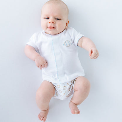 Magnolia Baby Precious Lil Sluggers Diaper Cover Set - Light Blue