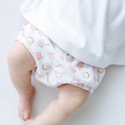 Magnolia Baby Precious Lil Sluggers Ruffle Diaper Cover Set - Pink