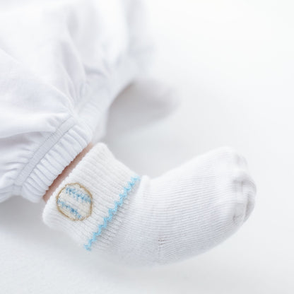 Precious Lil Sluggers Socks- Blue
