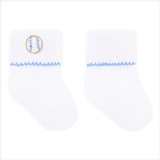 Precious Lil Sluggers Socks- Blue