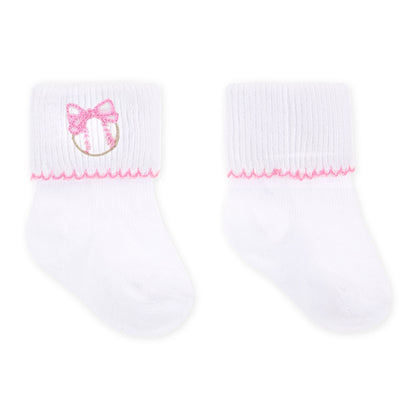 Precious Lil Sluggers Socks- Pink