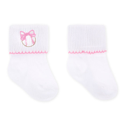 Precious Lil Sluggers Socks- Pink