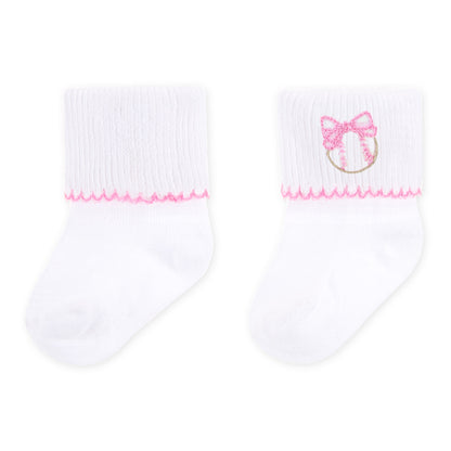 Precious Lil Sluggers Socks- Pink
