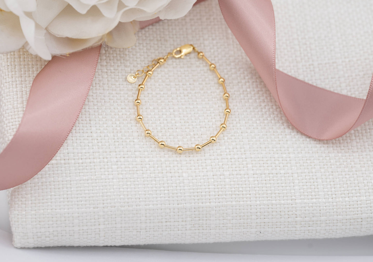 Cherished Moments - Kids 14K Gold-Plated Baby, Girls, or Mom and Me Bracelet