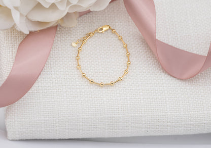 Cherished Moments - Kids 14K Gold-Plated Baby, Girls, or Mom and Me Bracelet