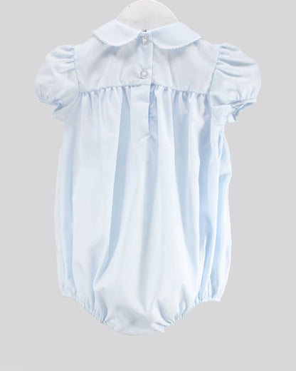 Baby Blessings Clothing - White Over Light Blue Renee Bubble