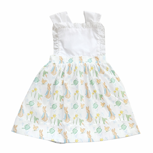 City Beautiful Rabbit Garden Print Girl Dress